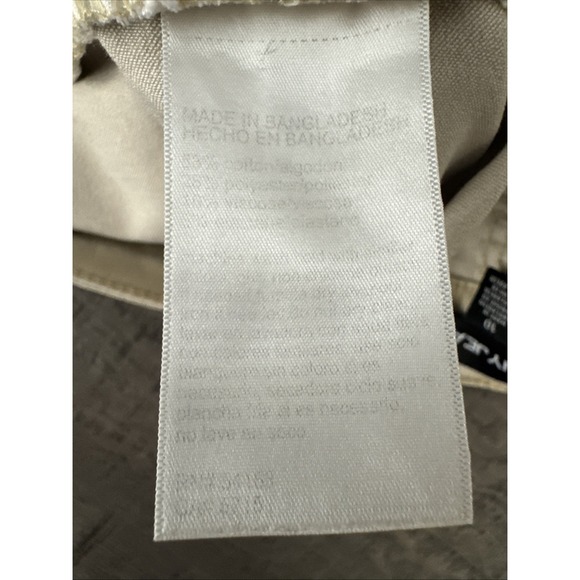 DKNY JEANS Chino Tan Mid Thigh Shorts Roll Cuff Size Women 10 Stretch Comfy - Picture 7 of 7